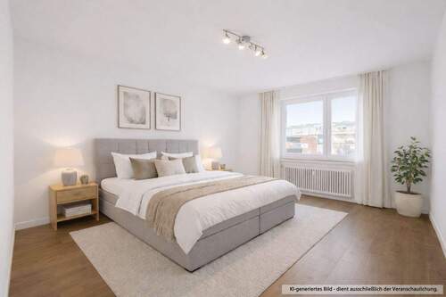 Schlafzimmer Visualisierung - Etagenwohnung mit 70,40 m&sup2; in Stuttgart zum Kaufen