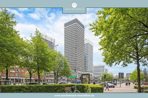 Rahmenfoto-ID2018323-Außensnsicht-Mundsburgtower.jpg - New York Feeling mitten in Hamburg- Stadtwohnung mit herrlichem Panoramablick bis zur Alster und perfekter Infrastruktur!