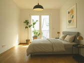 Schlafzimmer mit Ankleide und en Suite Bad - 