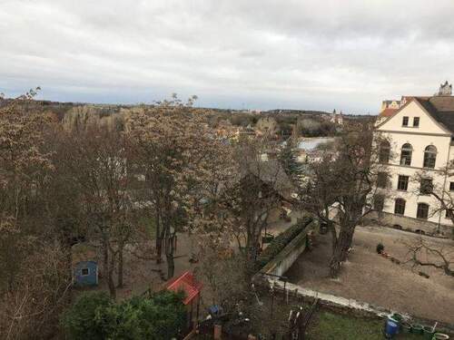 Blick vom Balkon - 2 Zimmer Etagenwohnung in Bernburg