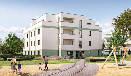 Moderne Eigentumswohnung im Mehrfamilienhaus - Wohnung mit großem Garten und Terrasse