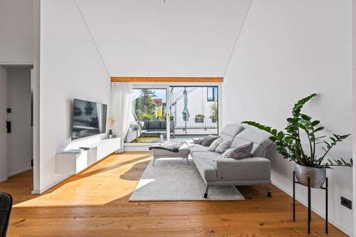 Wohnzimmer - 4 Zimmer Etagenwohnung zum Kaufen in Radolfzell am Bodensee