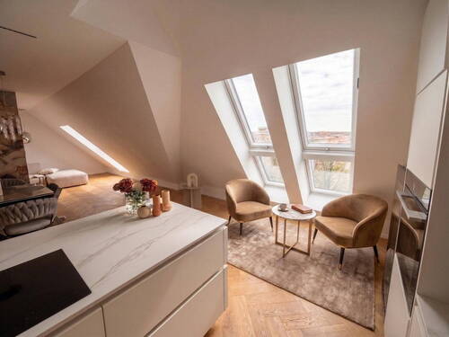 Küche- und Essbereich - 4,5 Zimmerwohnung an der Havel - 709.000,00&nbsp;EUR Kaufpreis, ca.&nbsp; 128,30&nbsp;m&sup2;&nbsp;Wohnfl&auml;che