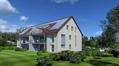 Ansicht Süden - Dachgeschosswohnung Albblick Domizil Haus 2 Wohnung 6