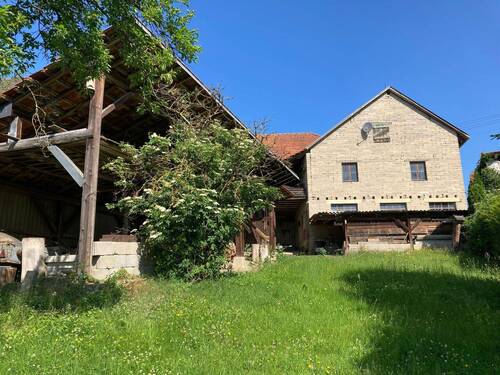Rückansicht Scheune und Schuppen - 