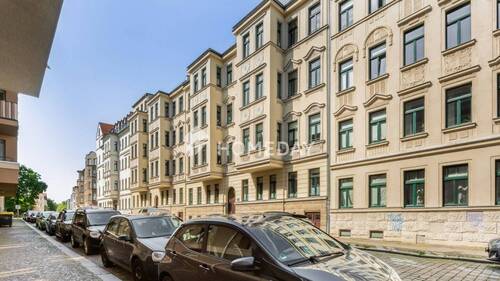 Außenansicht 4 - 2 Zimmer Etagenwohnung zum Kaufen in Leipzig