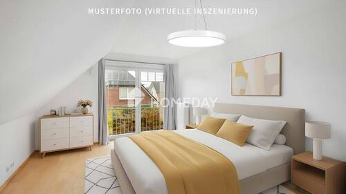 1. OG Schlafzimmer 1-Musterfoto (virtuelle Inszenierung)1 - 