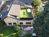 Ansicht aus Vogelperspektive - 4 Zimmer Doppelhaushälfte in Zossen