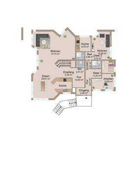 Erdgeschoss Hauptwohnung & Einliegerwohnung - 