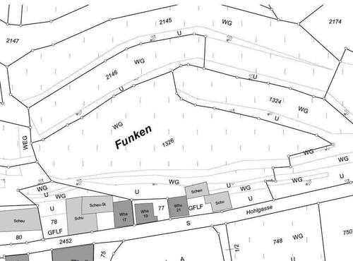 Lageplan zum Grundstück "FUNKEN" - 