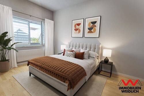 Schlafzimmer Einrichtungsvorschlag - Etagenwohnung mit 64,50 m² in Kirchseeon zum Kaufen