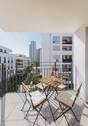Balkon - EXKLUSIVE, RUHIGE, HELLE 4-Zimmer-Mietwohnung in Frankfurt - komplett möbliert und bezugsbereit