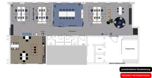 Variabte mit Mitnutzung Küche - 