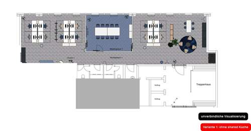 Variante ohne Mitnutzung Küche - 