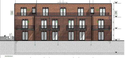 Haus I Ansicht Balkone Süd Ausrichtung - 3 Zimmer Etagenwohnung in Norderstedt