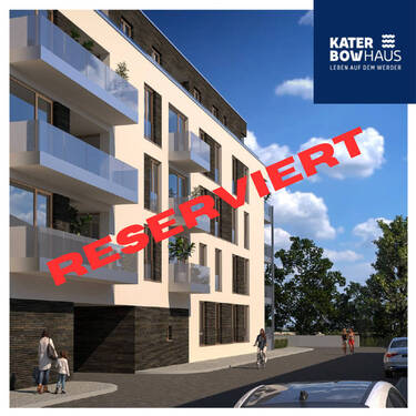 Objektvisualisierung reserviert - Das Katerbowhaus - Leben auf dem Werder! Exklusives Neubauprojekt an der Alten Elbe in Magdeburg.