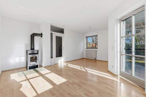 Wohnzimmer mit Schwedenofen - 