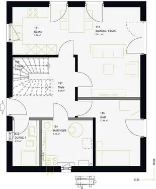 Erdgeschoss - 5 Zimmer Einfamilienhaus zum Kaufen in Leisnig