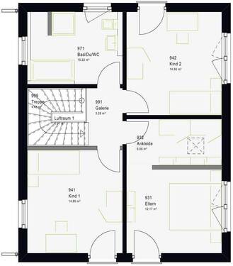 Dachgeschoss - 5 Zimmer Einfamilienhaus in Leisnig