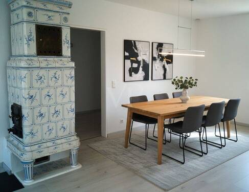 41 Kamin im Essbereich KI generiertes Bild - 