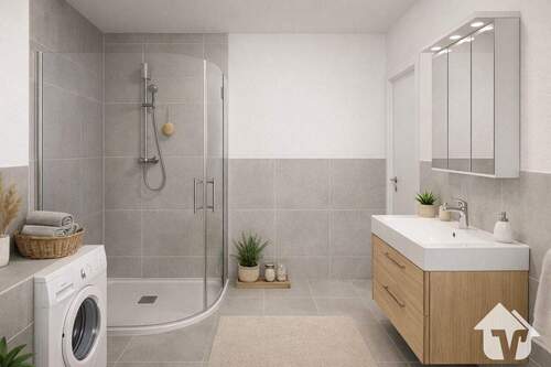 Badezimmer - 3 Zimmer Reihenmittelhaus in Aschendorf