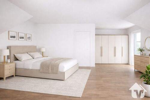 Schlafzimmer - Reihenmittelhaus mit 133,80 m&sup2; in Aschendorf zum Kaufen