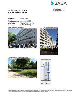 Bild 3 - 3 Zimmer Etagenwohnung in Hamburg