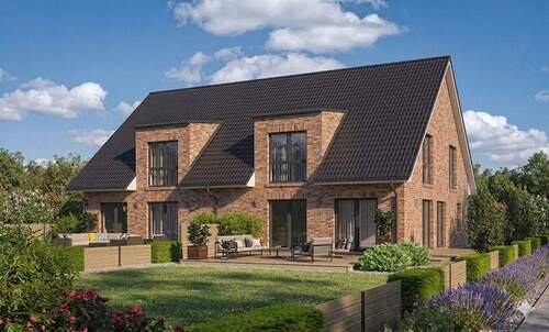 Ansicht Garten DG-SD Beispiel - Doppelhauspartner in Wellingsbüttler Bestlage gesucht