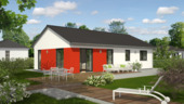 Ansicht Bungalow 100 Garten - Barrierefreies Bungalow für jedes Alter in Detmold.
