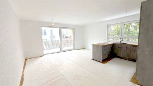 Wohnzimmer/Küche - Etagenwohnung mit 70,00 m&sup2; in Garmisch-Partenkirchen zur Miete