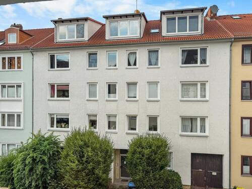 Ansicht - Straße - Die Gelegenheit in der Nordstadt am E-Damm - vermietete 3-Zimmer mit Balkon im 1.OG