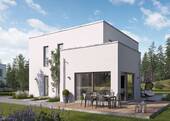 Hausansicht - Elegantes Einfamilienhaus kombiniert mit moderner Architektur.