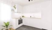 Die offene Wohnküche lädt zum gemeinsamen Kochen e - 4 Zimmer Etagenwohnung in Schönefeld
