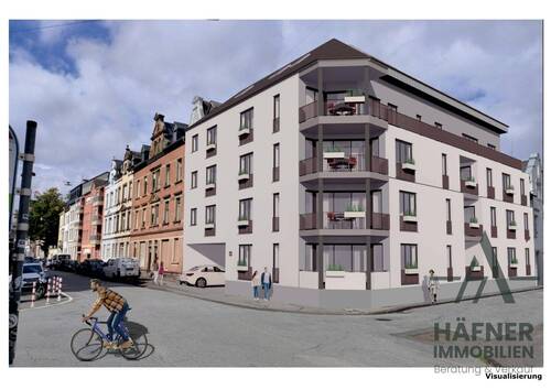 Außenansicht - Visualisierung - Kompakt, komfortabel & mit besonderem Balkon
