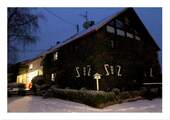 Haus Schnee Abends - 