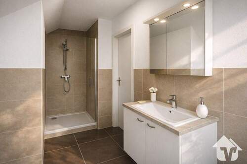 Badezimmer - Etagenwohnung mit 69,90 m&sup2; in Papenburg / Aschendorf (Ems) zum Kaufen