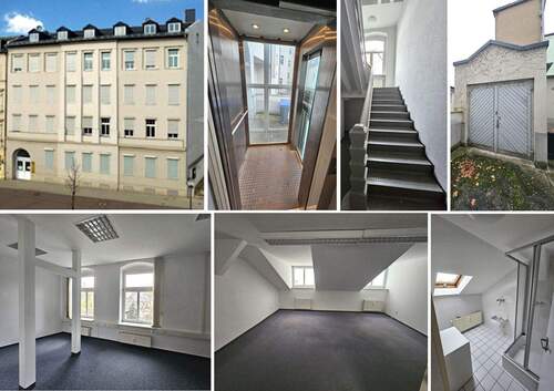 Bild 1 - Großes Geschäftshaus mit 5 Büroeinheiten + 1 WE im DG + Lift, Keller, Innenhof, kl. Garage u.v.m.