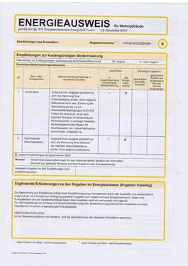 Energieausweis - 
