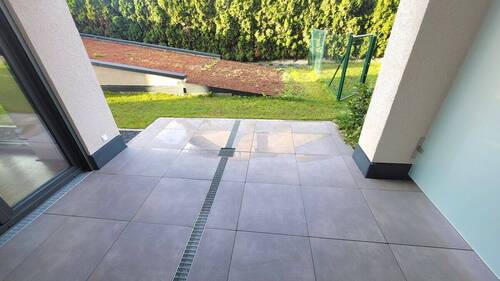Terrasse und Gartenanteil - Etagenwohnung mit 58,90 m&sup2; in Neu-Ulm zur Miete