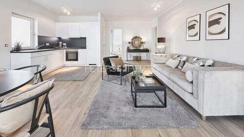 Wohnzimmer Beispiel - 3 Zimmer Etagenwohnung in Schwerin