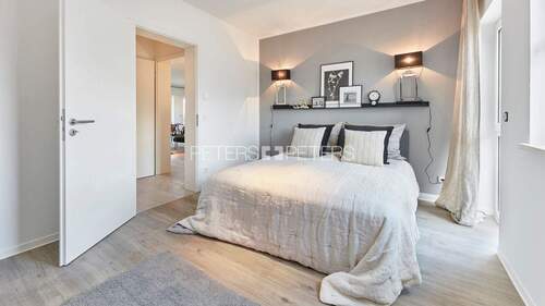 Schlafzimmerbeispiel - Etagenwohnung mit 93,60 m² in Schwerin zur Miete