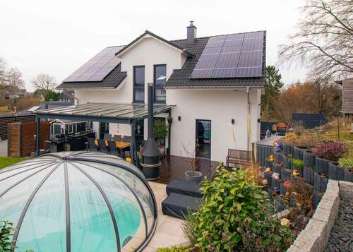 Ansicht von der Gartenseite - 5 Zimmer Einfamilienhaus zum Kaufen in Stelle