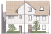 Ansicht Süd-West - 5 Zimmer Mehrfamilienhaus, Wohnhaus in Kaufungen