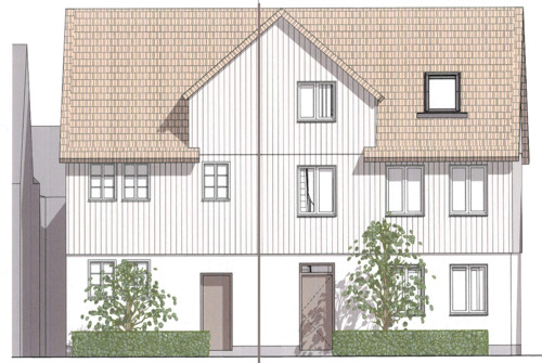 Ansicht Süd-West - 5 Zimmer Mehrfamilienhaus, Wohnhaus in Kaufungen