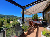 Balkon - 3-Zimmer-Wohnung mit Balkon, Gartenanteil und Fernblick in Reutlingen-Gönningen
