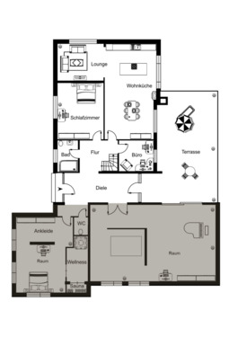 Erdgeschoss - separat nutzbar - 