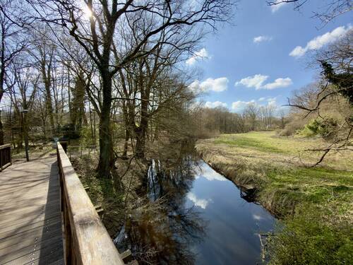 Alster und Weg ins Naturschutzgebiet - 