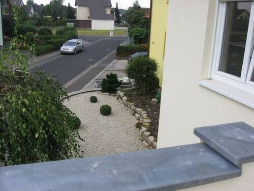 Blick vom Balkon - 3-Zimmer-Wohnung in Röthlein mit Balkon