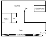 Grundriss (nicht maßstabsgetreu) - 