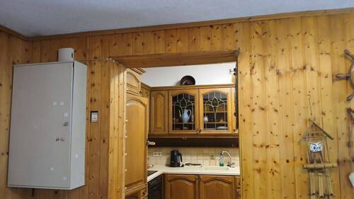 Blick zur Küche von der Veranda - 